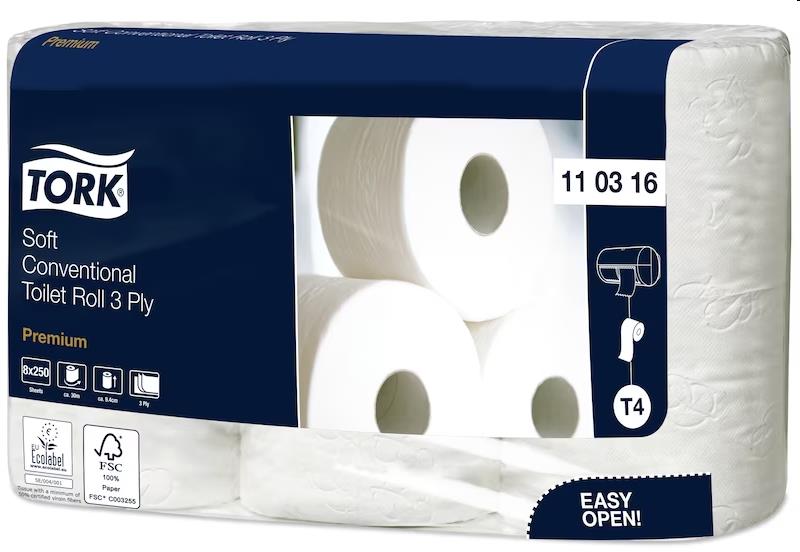 Tork Soft Conventional Toiletpapier 3-lgs Premium (T4)