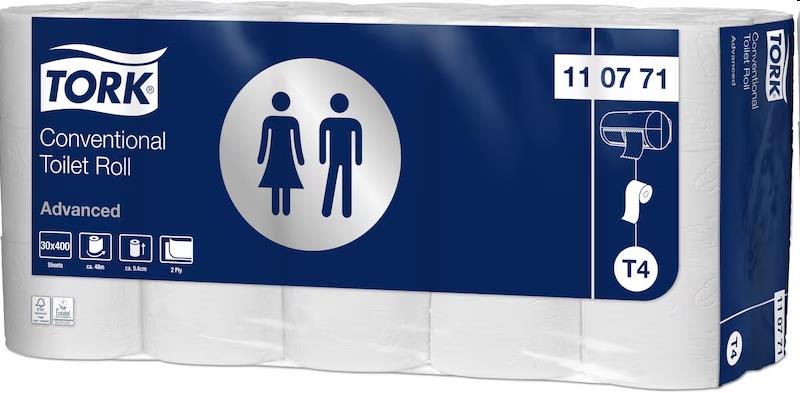 Tork Traditioneel Toiletpapier Advanced 30x400V (T4)