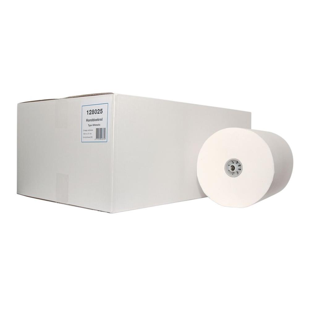 Euro handdoekrol 2-lgs Cellulose. Ultimatic