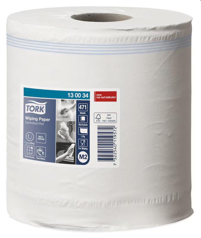 Tork Midi Poetsrol wiping Centerfeed Quick Dry 1-lgs (M2)