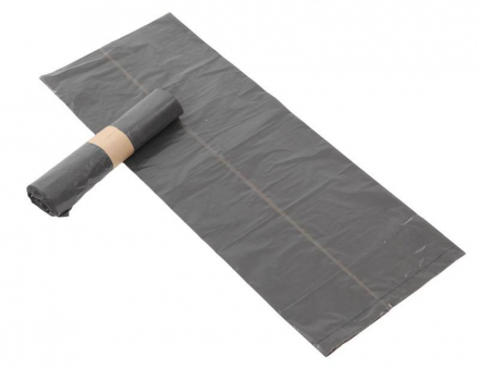 Afvalzak LDPE 60x80 50my NON-KOMO (60L) grijs per rol á 20st.
