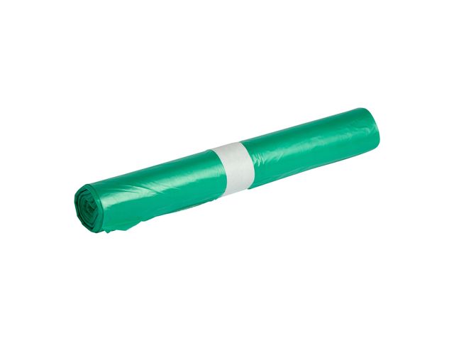 Afvalzak LDPE Circubin 60x80 Groen (GFT) 50my per rol 20st.