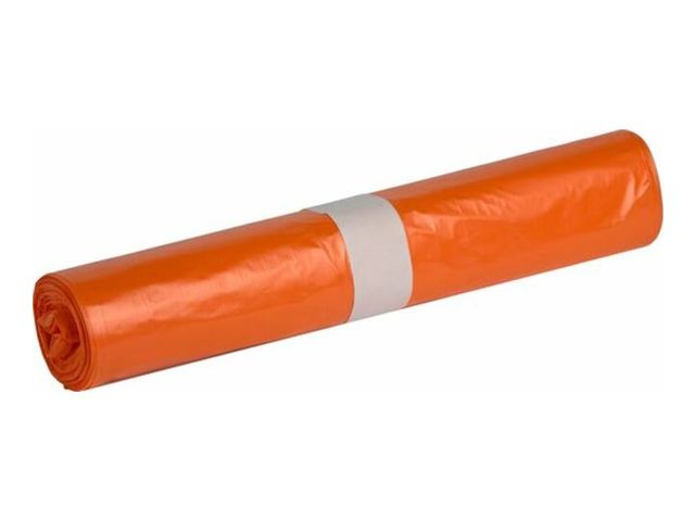 Afvalzak LDPE Circubin 60x80 Oranje (PMD) 50my per rol 20st.