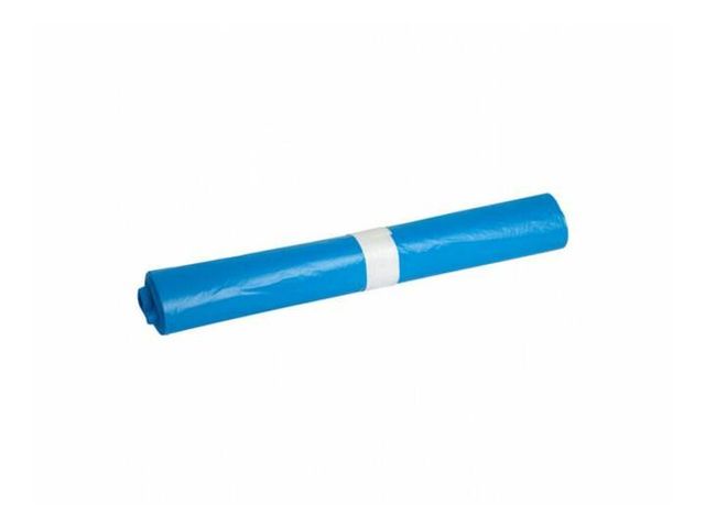 Afvalzak LDPE Circubin 60x80 Blauw (Papier/bekers) 50my per rol 15st.