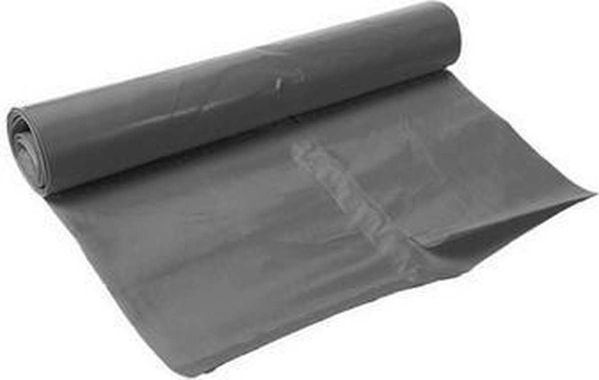 Afvalzak LDPE 90x120 40my (190L) grijs per rol á 25st.