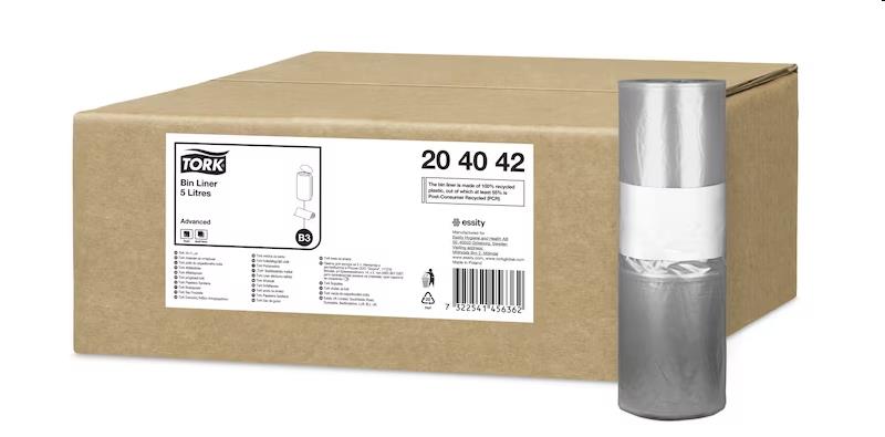 Tork Bin Liner 5L afvalzak zwart 20x50st. (B3)
