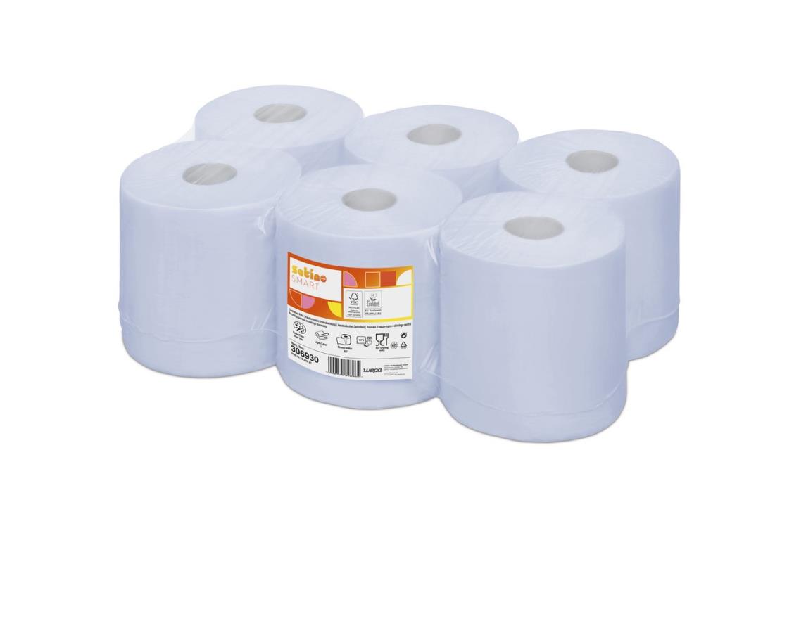 Satino Comfort Midi poetsrollen blauw 1-lgs 6x300Mtr.