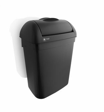 BlackSatino dameshygiënebox 8L zwart
