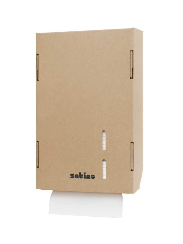 Satino Kartonnen Handdoekdispenser Interfold groot PT2-compatibel Z/W-vouw
