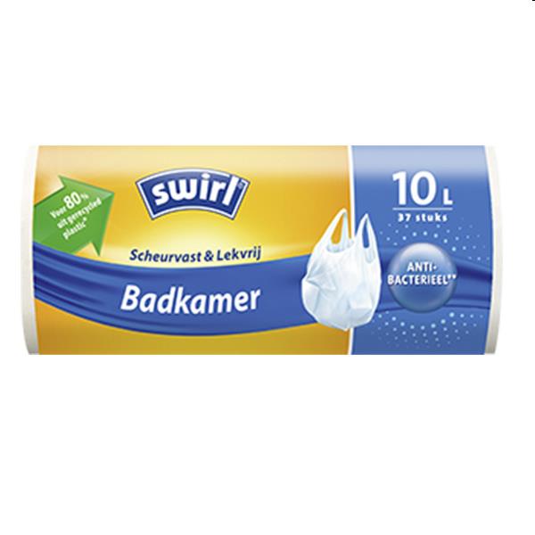 Swirl Afvalzakken Antibac 35 liter met handvaten