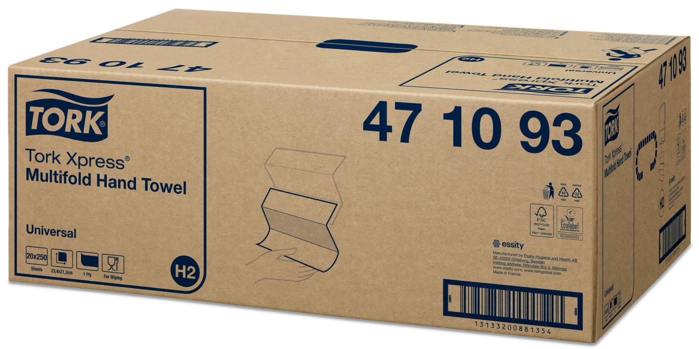Tork Xpress® Multifold Hand Towel 1-lgs Wit 20x250V  (H2)