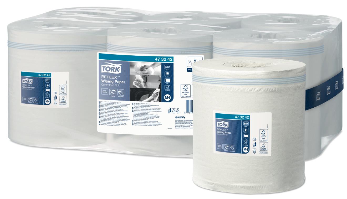 Tork Reflex midipoetsrol 1lgs wit 340 vels M4 (vel voor vel)