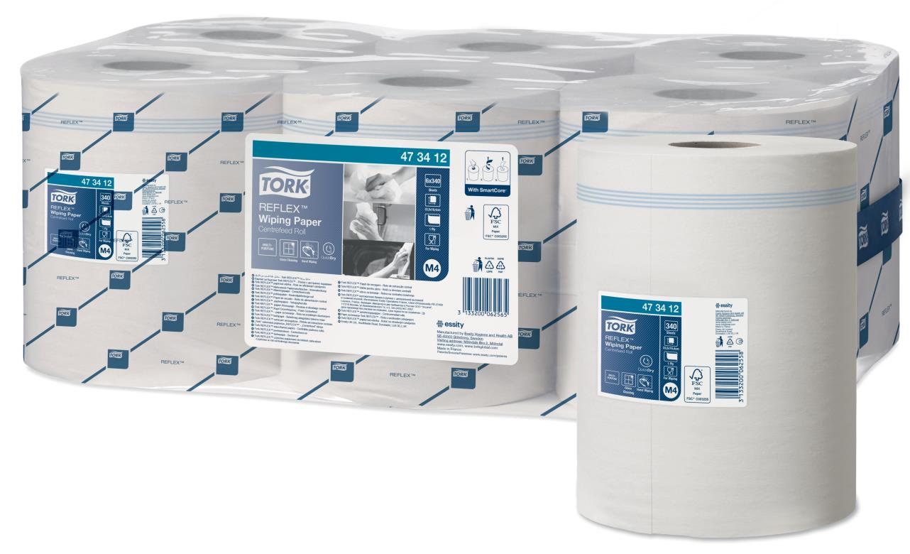 Tork Reflex midipoetsrol 1lgs wit 340 vels (M4)