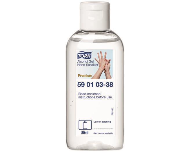 Tork desinfecterende handgel (80 ml) 24x80ml
