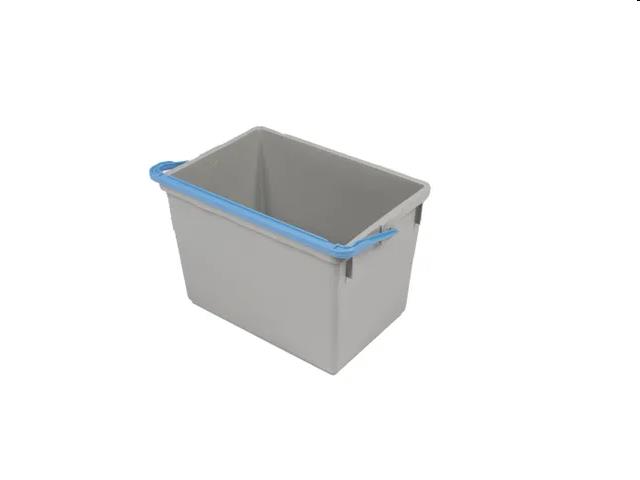 Numatic werkwagen emmer Grijs 10L met blauwe hendel.