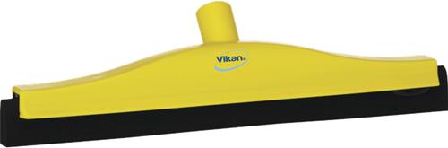 Vikan vloertrekker 40cm geel vaste nek met zwart rubber