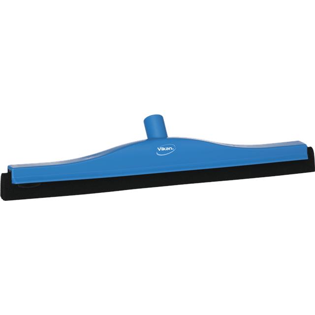 Vikan vloertrekker 50cm wit vaste nek met blauw rubber
