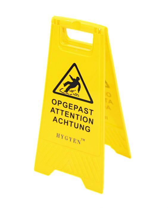 Waarschuwingsbord gladde vloeren 62cm 3 talen