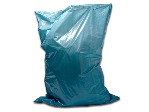 Afvalzak LDPE 135x146cm 50my blauw los verpakt 100 stuks