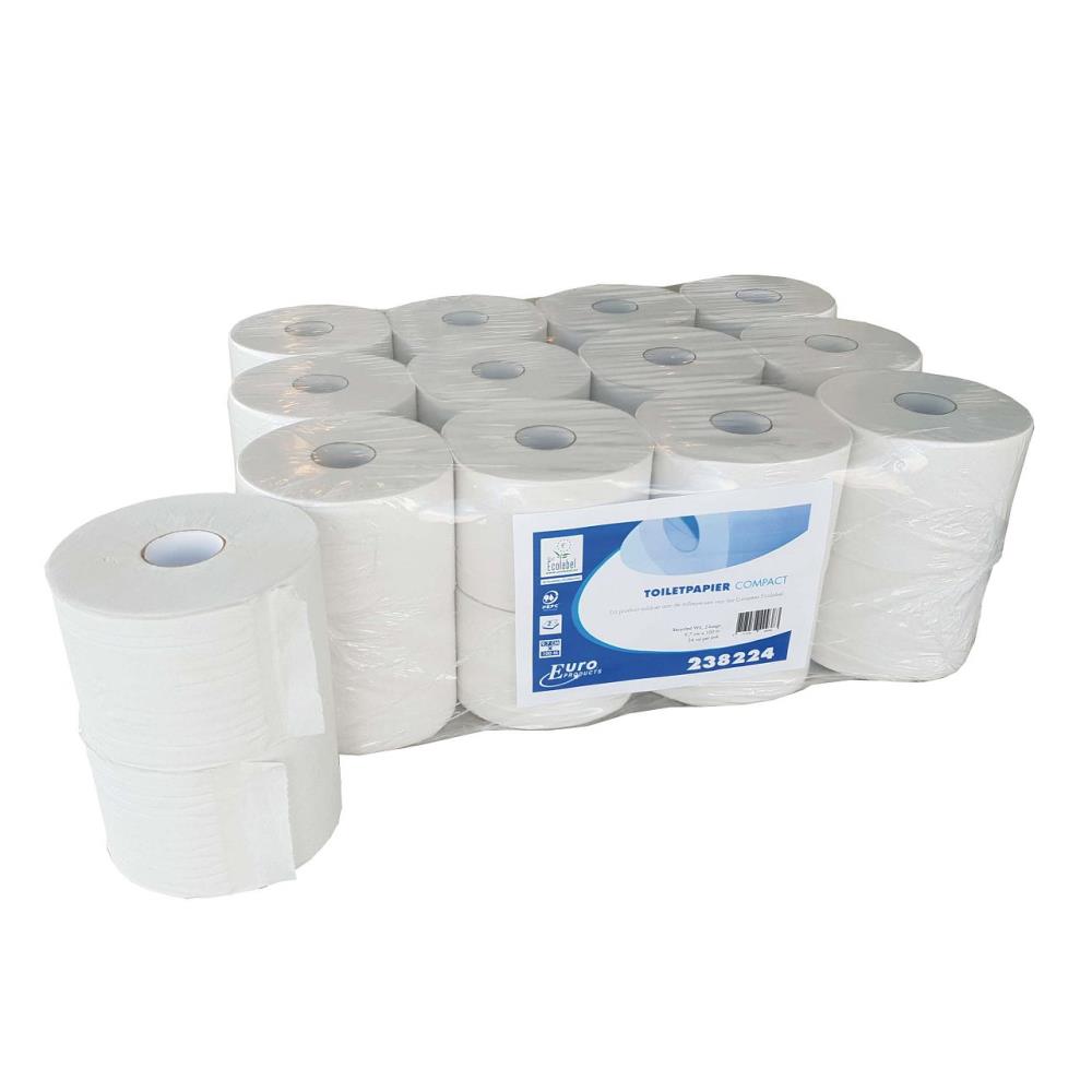 Euro toiletpapier compact tissue 2-lgs 24x100m.