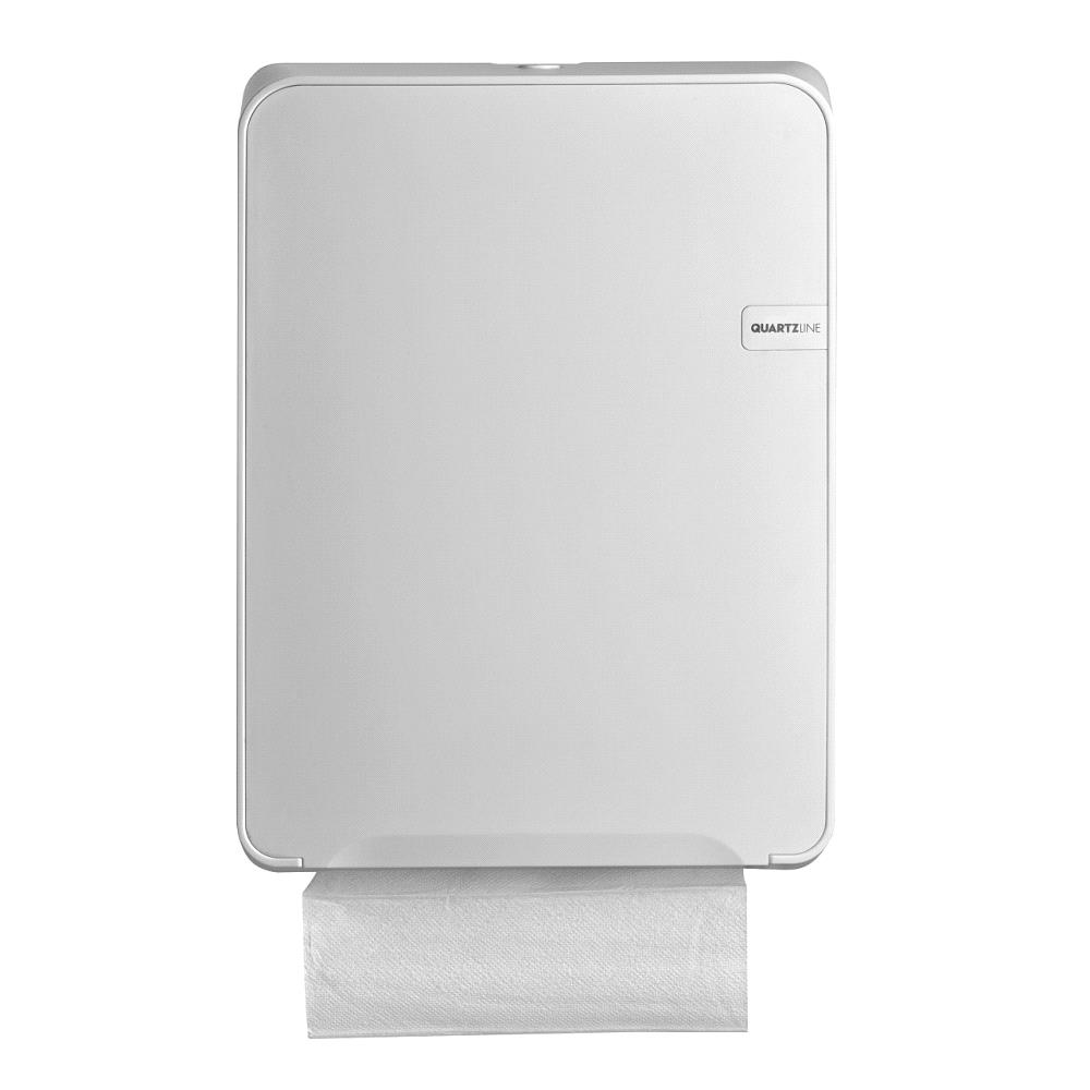 Euro White Quartz Multifold/V-vouw handdoekdispenser