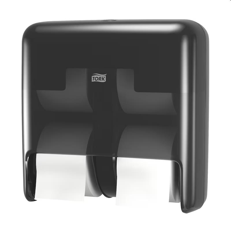 Tork OptiServe® Hulsloos 4-rol Toiletpapier Dispenser Zwart(T7)