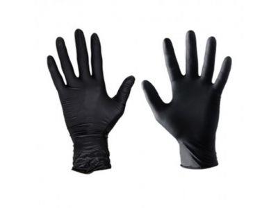 NITRIL Handschoenen ongepoederd zwart maat M (100st.)