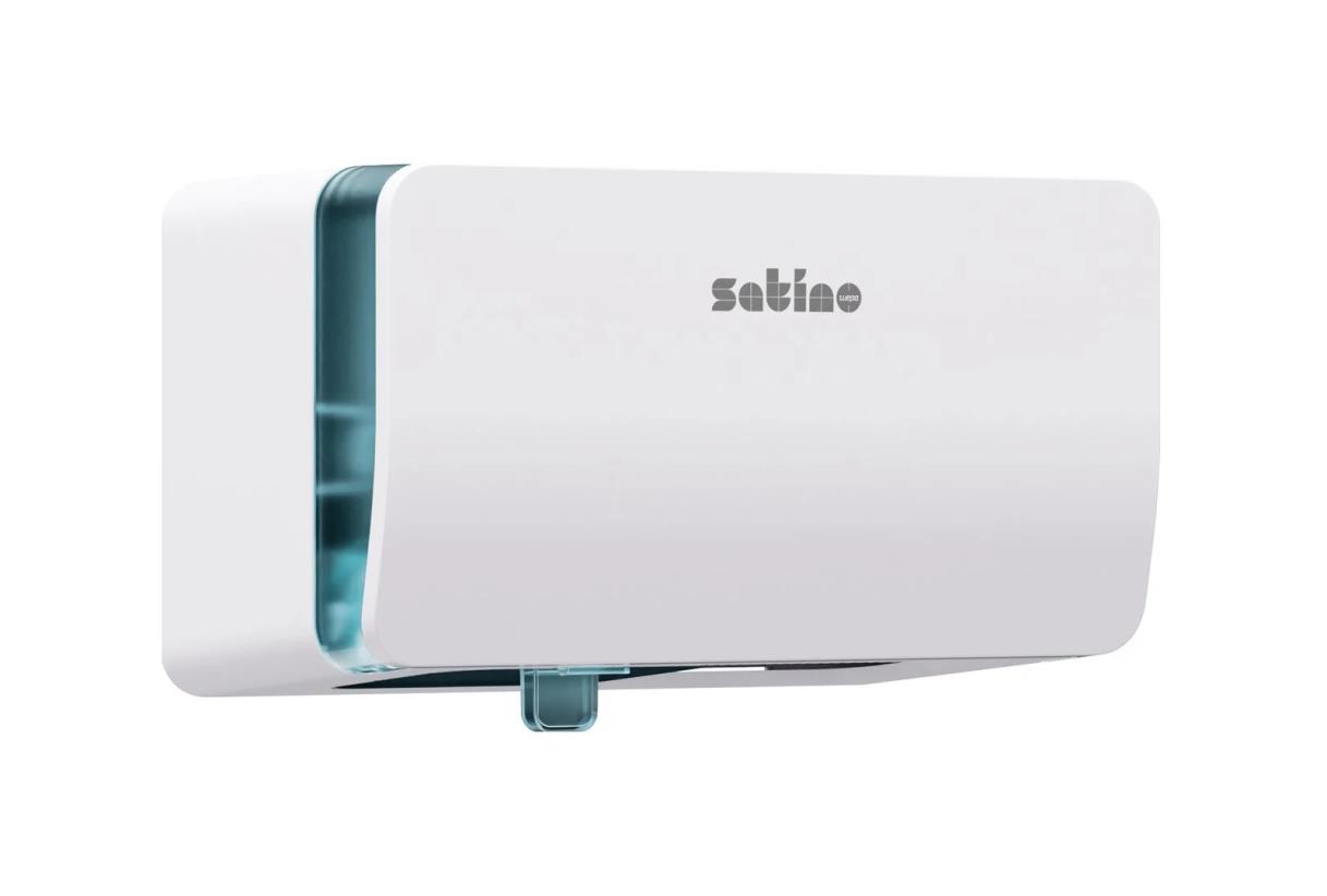 Satino Hyginity Duo Traditionele Toiletpapierdispenser wit (MT1) 