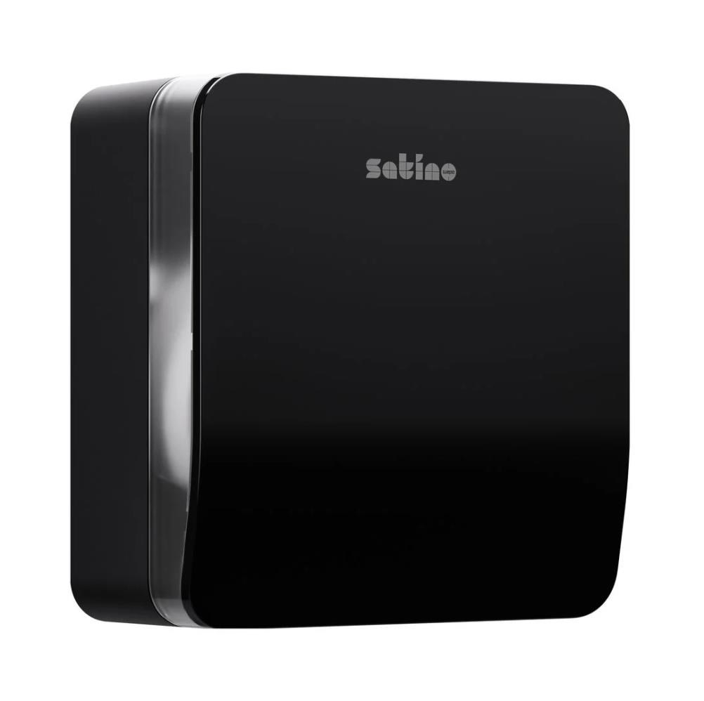 Satino Hyginity Jumbo toiletpapierdispenser S zwart (JT1)