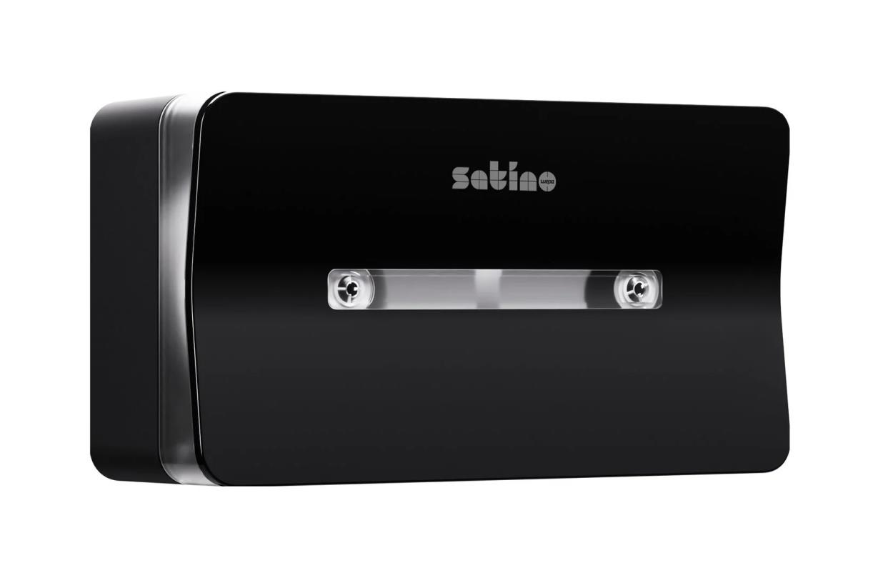 Satino Hyginity Jumbo toiletpapierdispenser Centerfeed zwart (CF2) *Bruikleen*