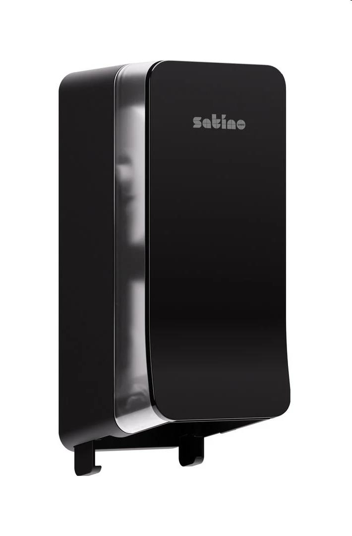 Satino Hyginity Systeem toiletpapierdispenser zwart (JT3) 