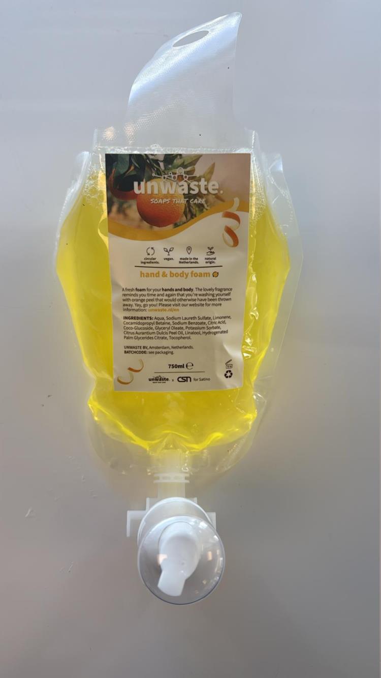 KBL Unwaste Sinaasappel handzeep Cartridge 6x750ml Citrus/Glow  