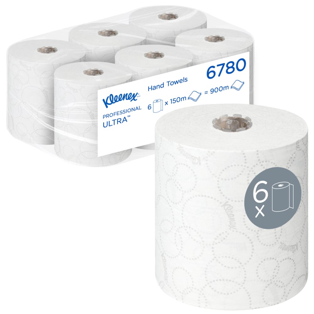 KCP Kleenex Ultra handdoekrol 2-lgs fsc 6x150 meter