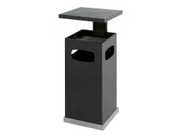 As-papierbak met afneembaar afdak 70 liter, V-part - antraciet