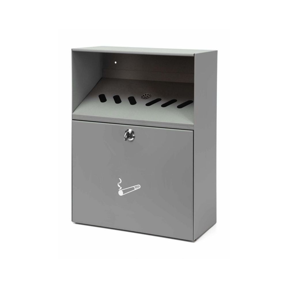 Wandasbak met dak, V-part - grijs