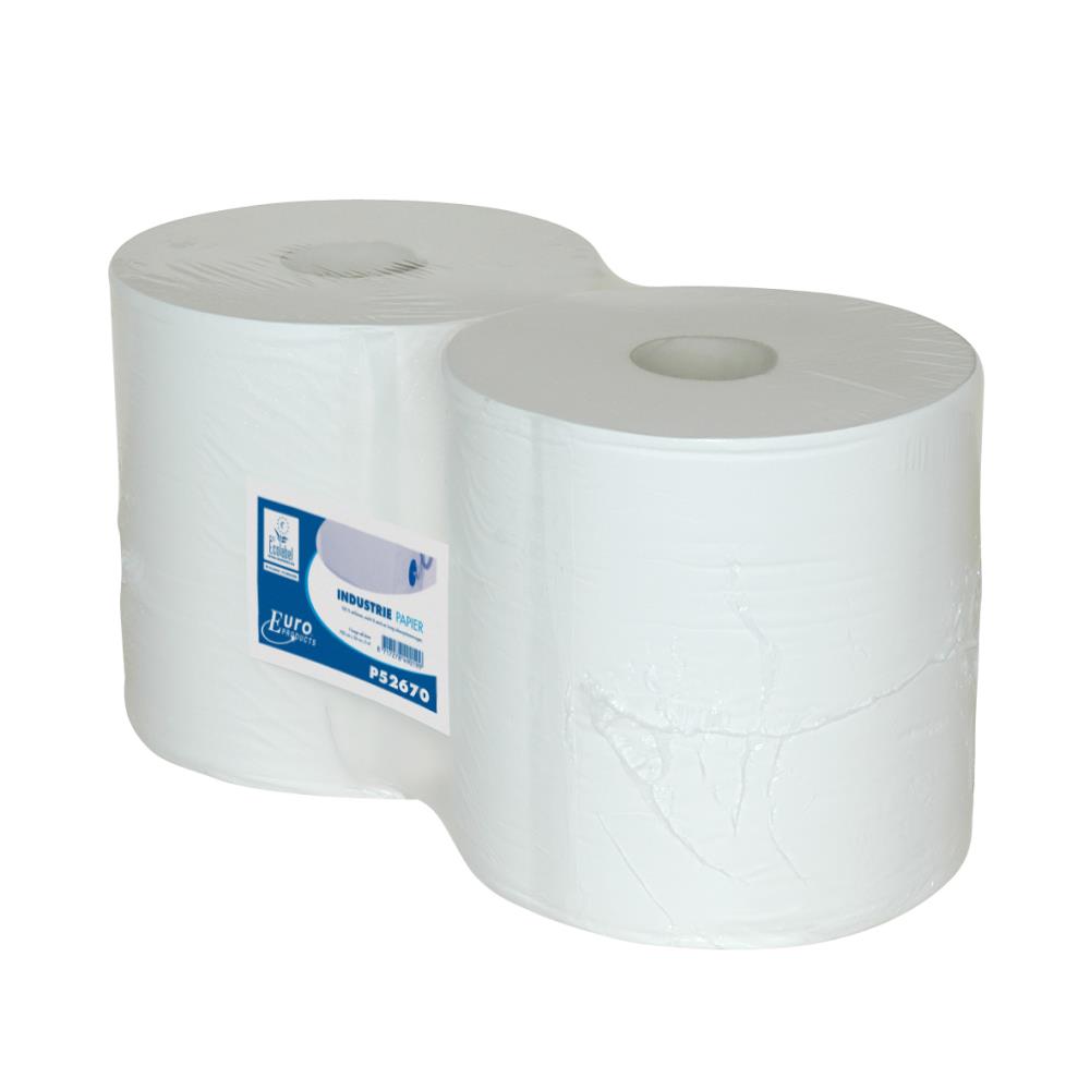 Euro Industriepapier , cellulose - 1 laags 2 Rol p/pak