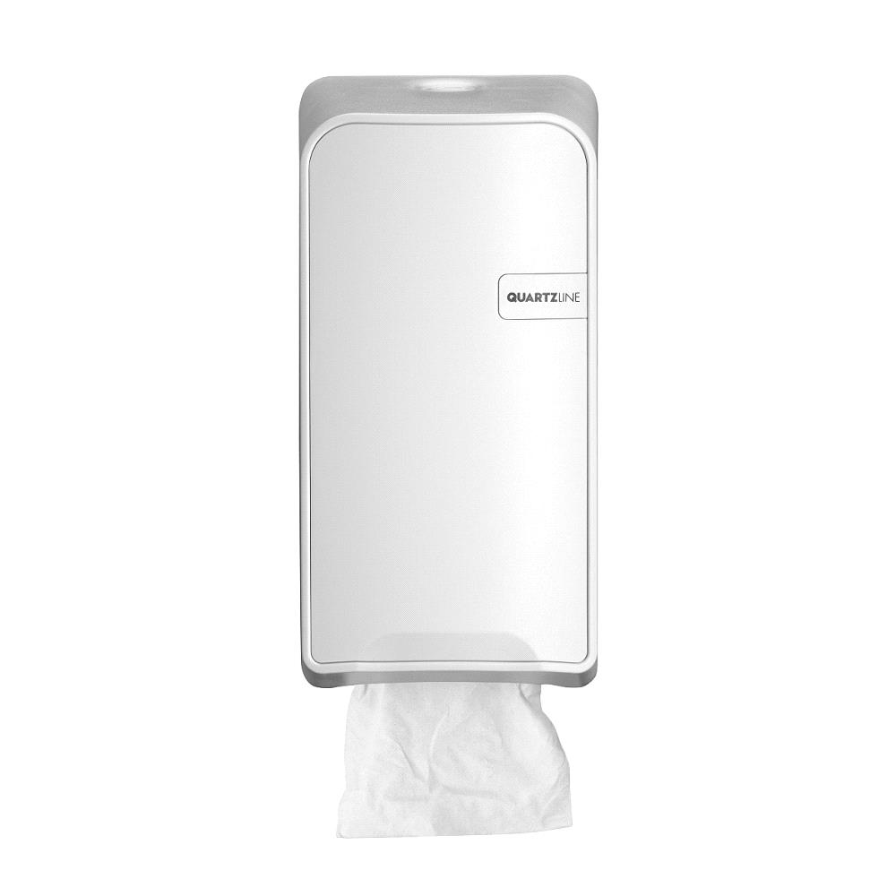 Euro Quartz White toiletpapierdispenser | Bulkpack - White Quartz