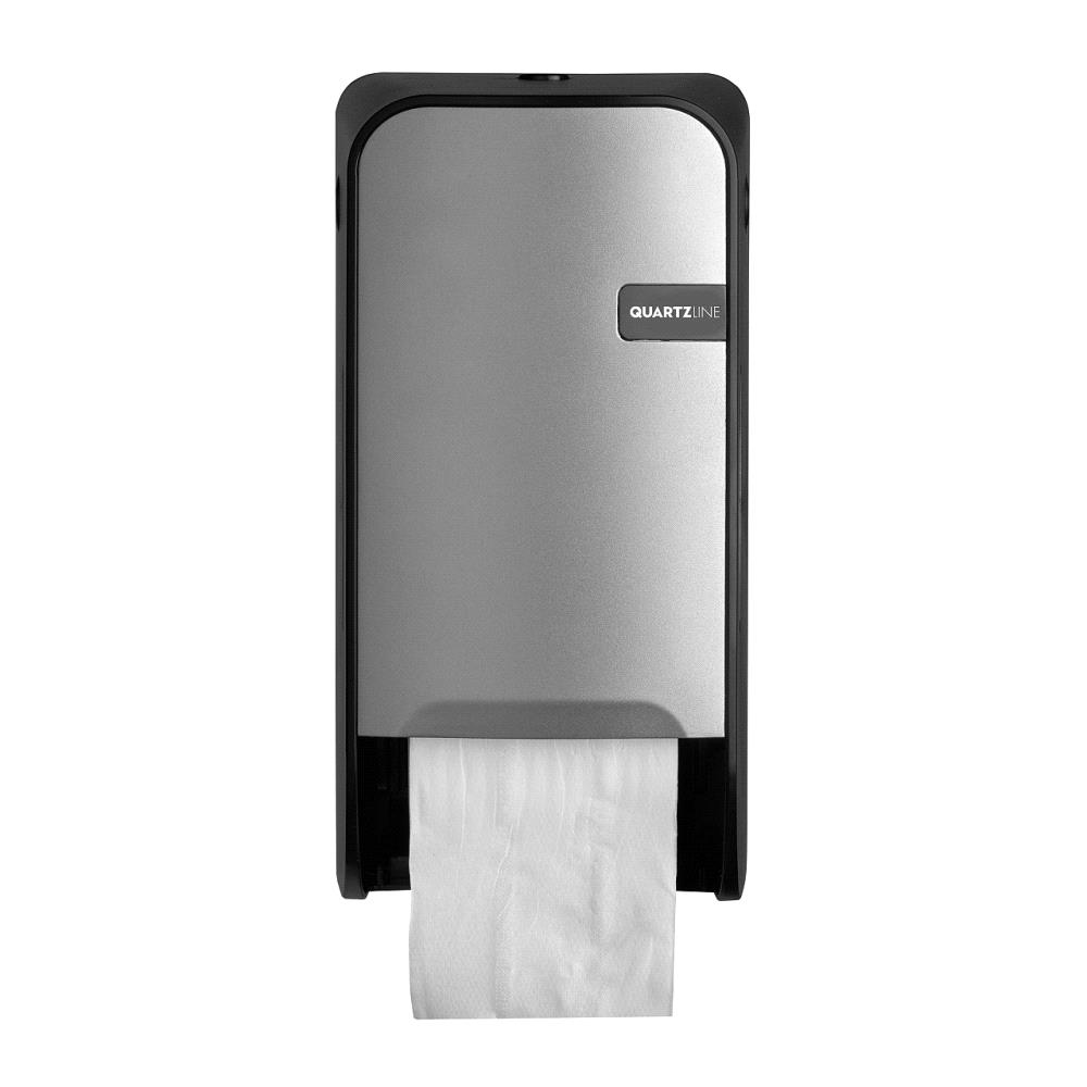 Euro Quartz Silver Duo toiletroldispenser Doprollen