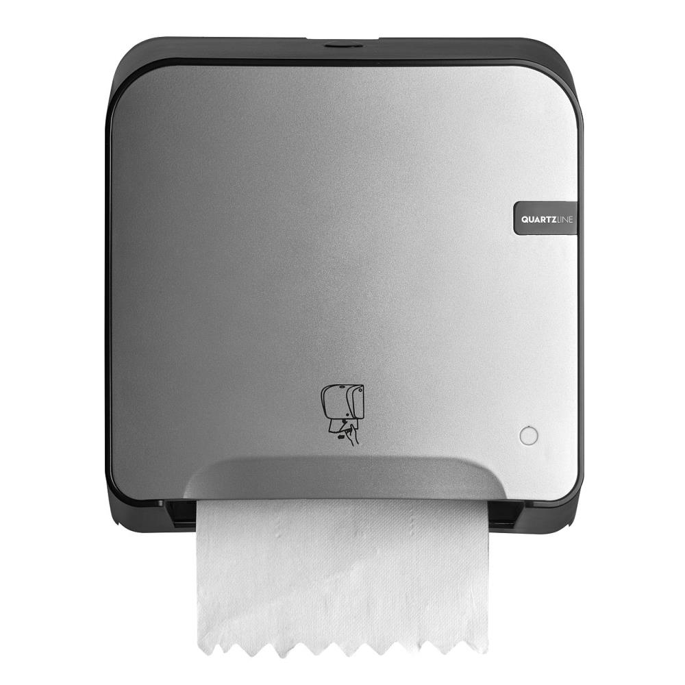 Euro Quartz Silver handdoekautomaat Mini Matic Tear & Go