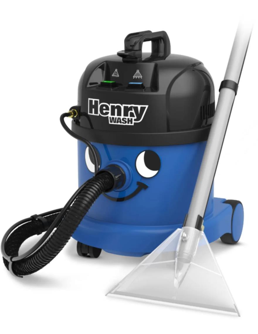 Numatic Henry Wash HVW370 stofzuiger - Sproei-extractiemachine - Blauw