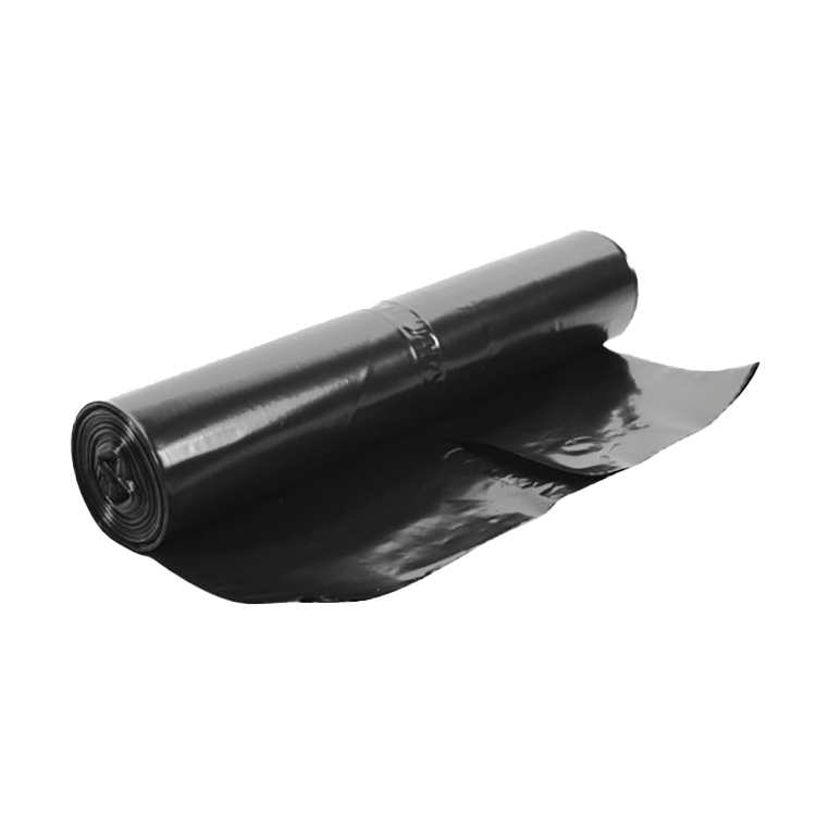 Afvalzak HDPE 50x55 15my (25L) zwart per rol á 50st.